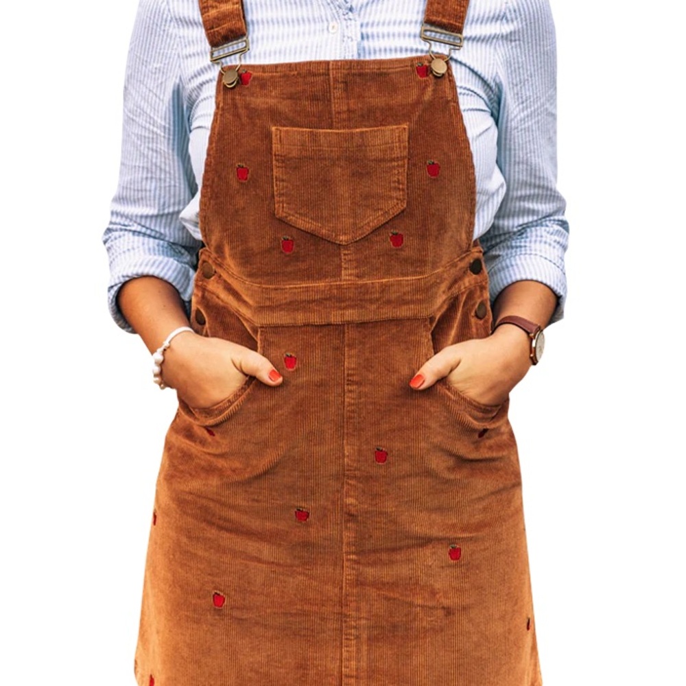 KJP Apple Corduroy Overall Dress